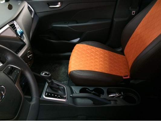 Авточехлы на Hyundai Solaris 2