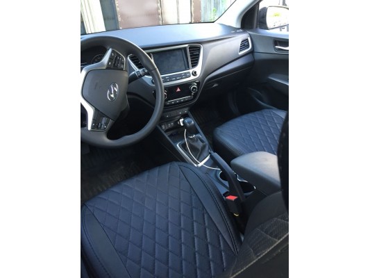 Авточехлы на Hyundai Solaris 2