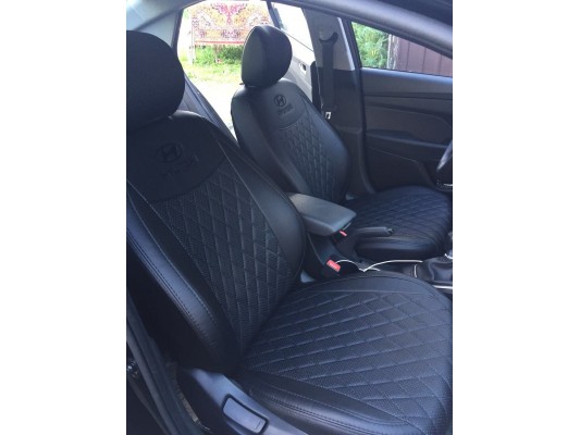 Авточехлы на Hyundai Solaris 2