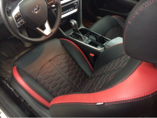 Каркасные авточехлы на Hyundai Sonata 7